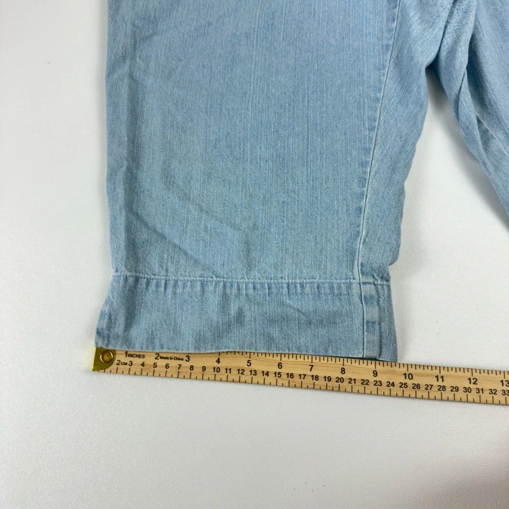 Liz Claiborne Lizwear Light Wash Denim Bermuda Shorts‎ 18W Light Blue Cotton